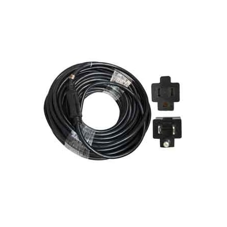 Superior Electric SJTW Extension Cord, 12 AWG, Indoor/Outdoor, 12/3, 1 Outlets, 5-15R, Black, Rubber, 5-15P, 100 ft EC123-100E